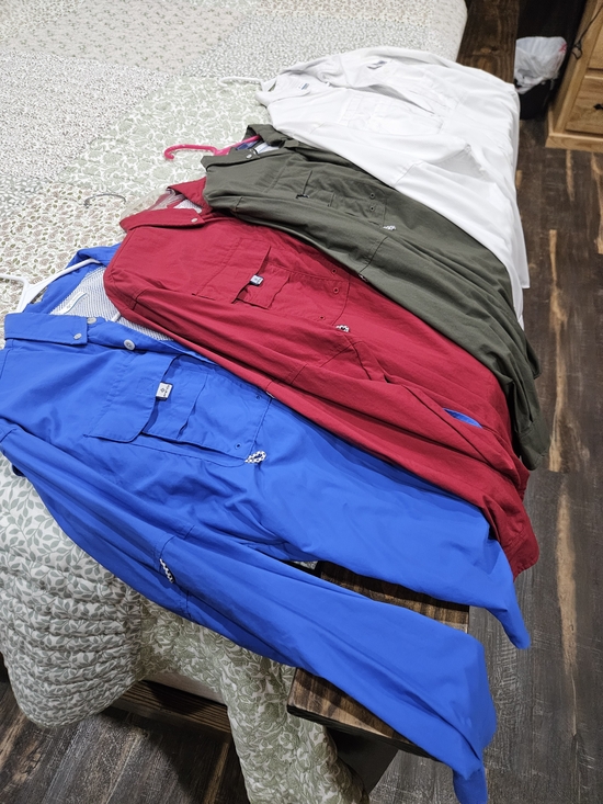 Columbia Sportswear Company Other - Men's Casual Button-Down Shirt - Blue, Red, Olive, White